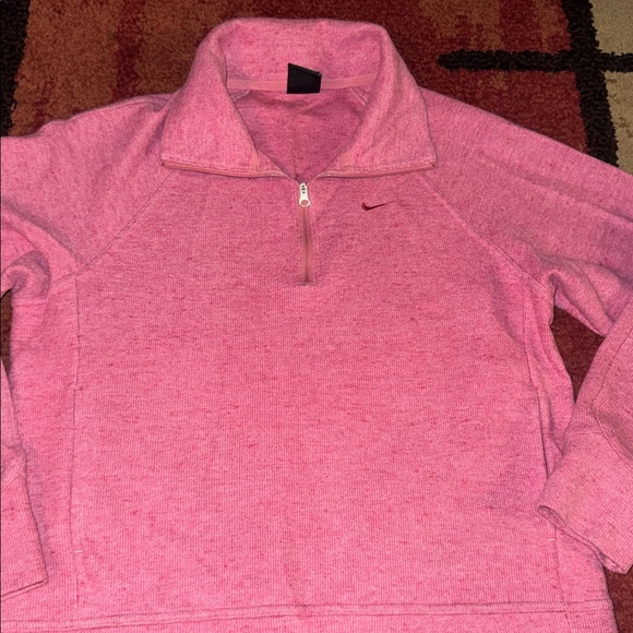 NIKE HYPERNATURALS‎ Dessert Berry Pink 1/4 Zip Sweatshirt - Picture 4 of 7
